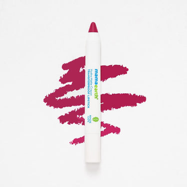 Mamaearth Hydra-Matte Crayon Transferproof Lipstick with Argan Oil & Hyaluronic Acid - 04 Passionfruit Wine 2.4 g